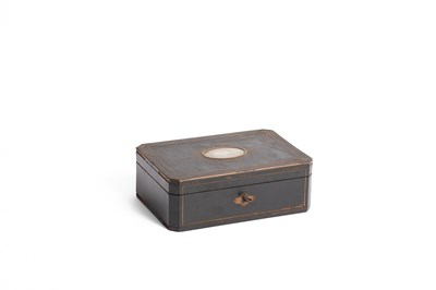 Lot 477 - A French ebonised jewellery box