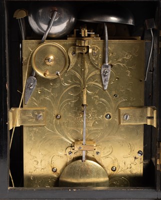 Lot 1022 - Vulliamy, London, an ebonised quarter repeating bracket clock
