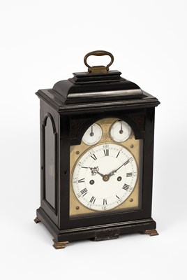 Lot 1022 - Vulliamy, London, an ebonised quarter repeating bracket clock