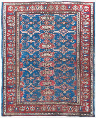 Lot 320 - An unusual West Persian carpet