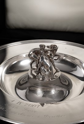 Lot 39 - A silver presentation dish