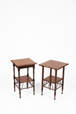 Lot 119 - Two Aesthetic Movement side tables