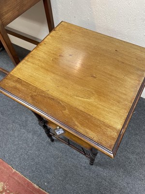 Lot 119 - Two Aesthetic Movement side tables