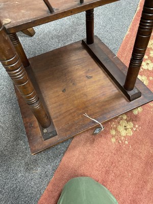 Lot 119 - Two Aesthetic Movement side tables