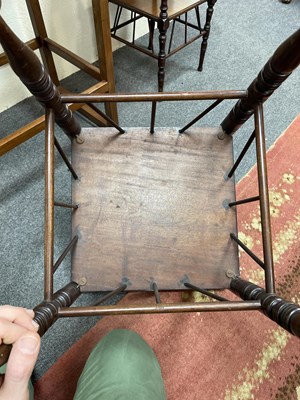 Lot 119 - Two Aesthetic Movement side tables