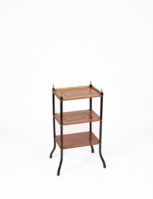 Lot 323 - A French marquetry étagère