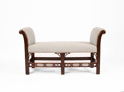 Lot 325 - A George III style mahogany window seat