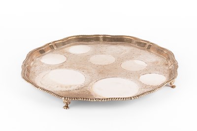 Lot 50 - A large silver salver