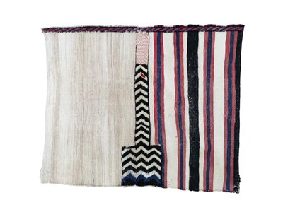 Lot 409 - A flatwoven and part piled Tasheh or wheat-sack