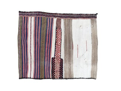 Lot 410 - A flatwoven and part piled Tasheh or wheat-sack