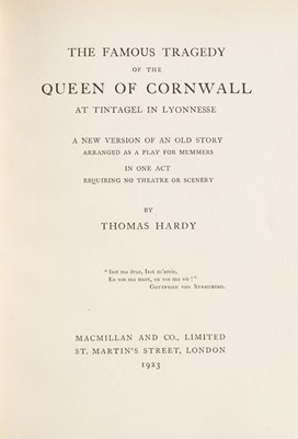 Lot 312 - Hardy (Thomas) Works