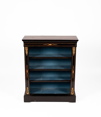 Lot 343 - A Victorian ebonised pier cabinet