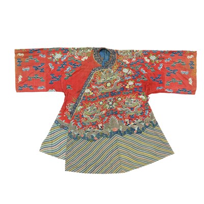 Lot 657 - A Chinese dragon court robe