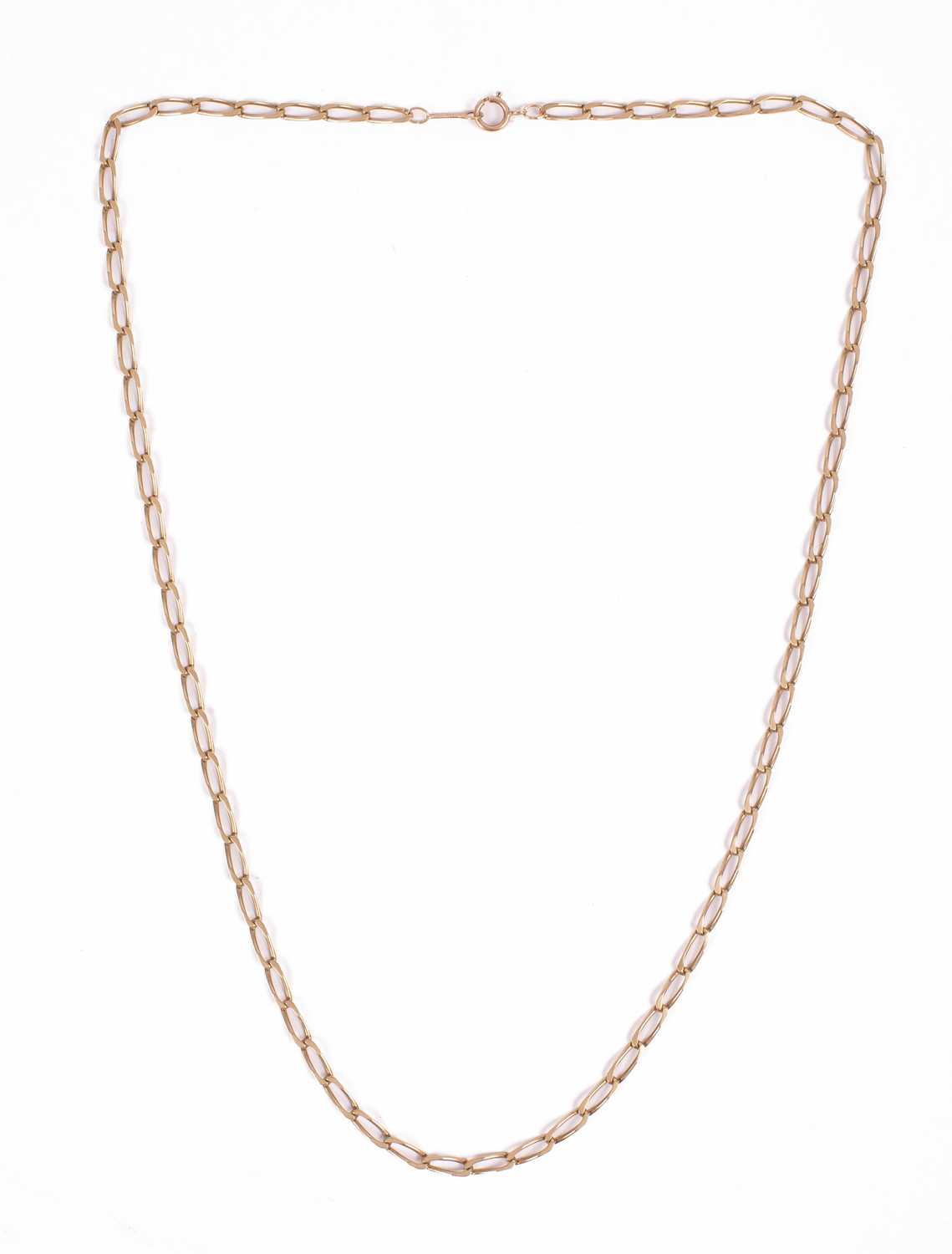 Lot 6 - A 9ct yellow gold chain necklace