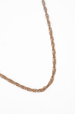 Lot 7 - A 9ct yellow gold chain necklace
