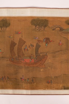 Lot 569 - After Qui Ying in imitation of Zhang Ze Duan