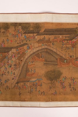 Lot 569 - After Qui Ying in imitation of Zhang Ze Duan