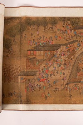 Lot 569 - After Qui Ying in imitation of Zhang Ze Duan