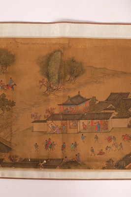 Lot 569 - After Qui Ying in imitation of Zhang Ze Duan