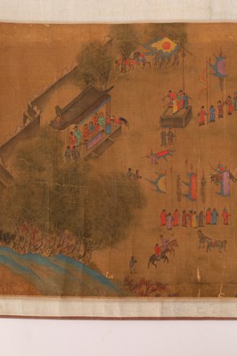Lot 569 - After Qui Ying in imitation of Zhang Ze Duan