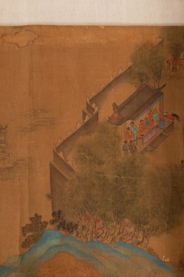 Lot 569 - After Qui Ying in imitation of Zhang Ze Duan