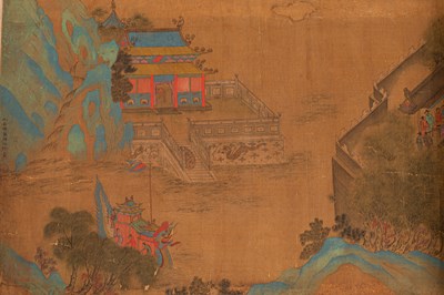 Lot 569 - After Qui Ying in imitation of Zhang Ze Duan