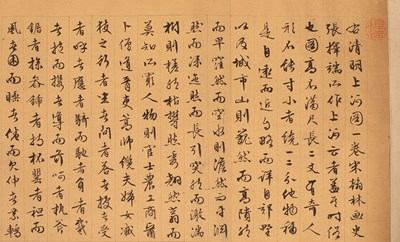 Lot 569 - After Qui Ying in imitation of Zhang Ze Duan