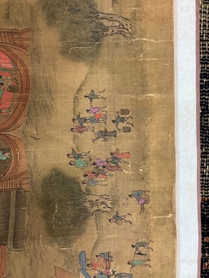 Lot 569 - After Qui Ying in imitation of Zhang Ze Duan