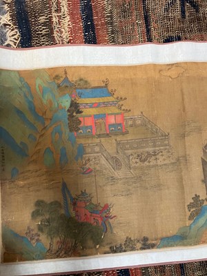 Lot 569 - After Qui Ying in imitation of Zhang Ze Duan