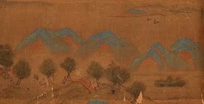Lot 569 - After Qui Ying in imitation of Zhang Ze Duan