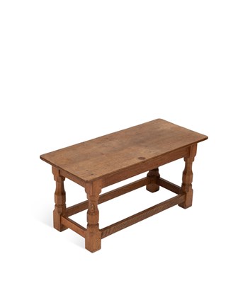 Lot 118 - A Robert 'Mouseman' Thompson oak coffee table