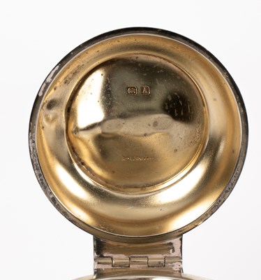 Lot 34 - A novelty silver inkwell
