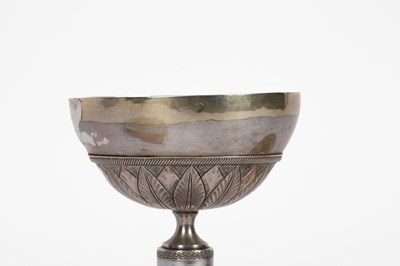 Lot 51 - A Continental white metal ciborium