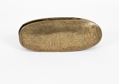 Lot 475 - A 16th Century Dutch brass tobacco box