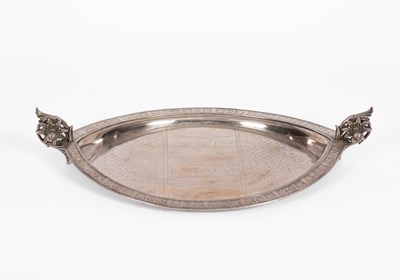 Lot 60 - An Aesthetic style silver plated tray