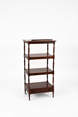 Lot 346 - A Regency rosewood four-tier whatnot/music stand