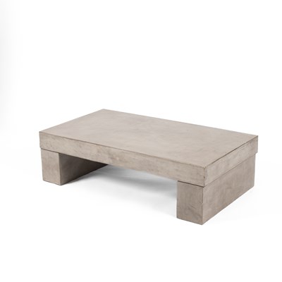 Lot 125 - A contemporary industrial style concrete coffee table
