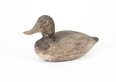 Lot 450 - A carved and painted decoy duck