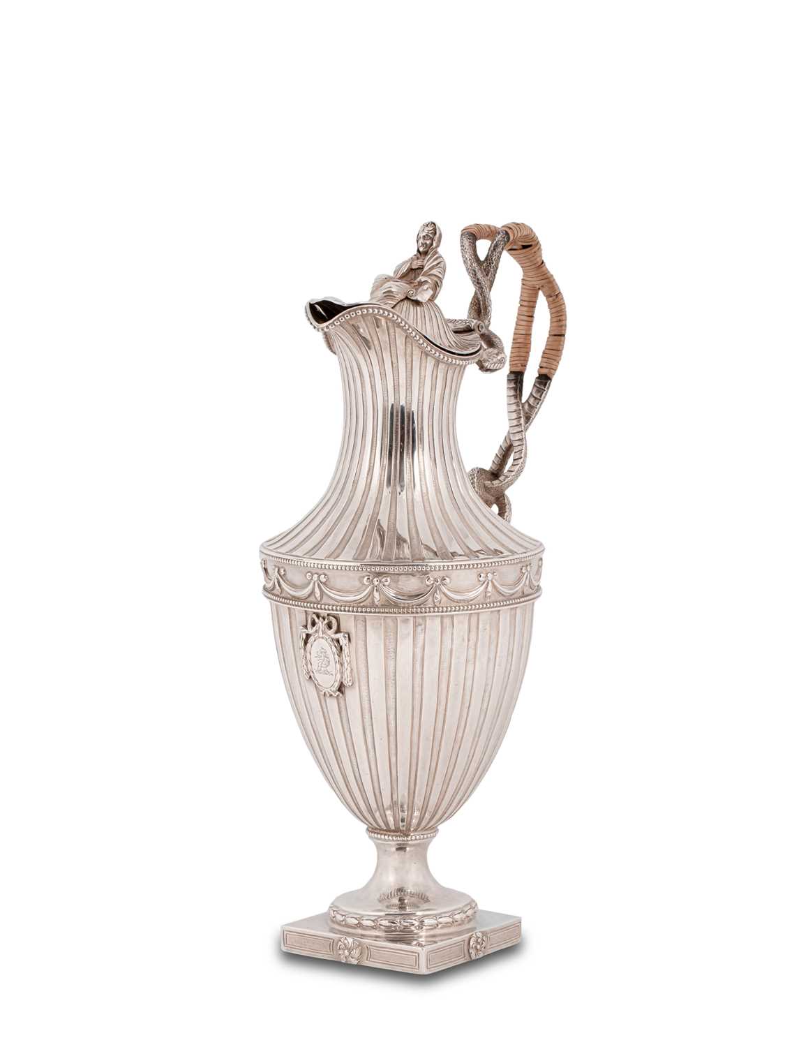 Lot 4 - A George III silver ewer