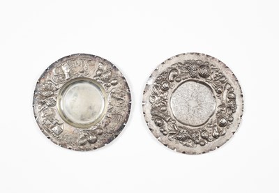 Lot 92 - Two German white metal dishes