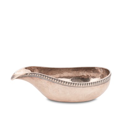 Lot 69 - A George III provincial silver pap boat