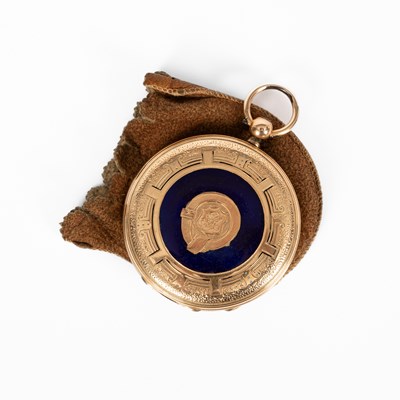Lot 24 - A 19th Century yellow metal cased open faced pocket watch