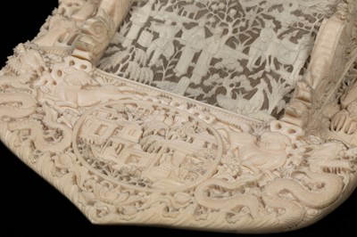 Lot 641 - A pair of carved ivory letter racks