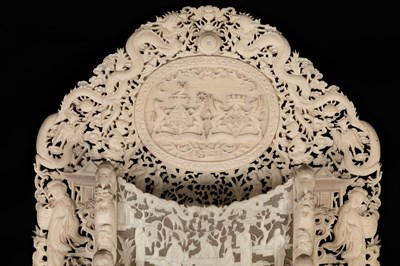 Lot 641 - A pair of carved ivory letter racks
