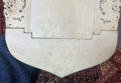 Lot 641 - A pair of carved ivory letter racks