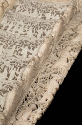 Lot 641 - A pair of carved ivory letter racks