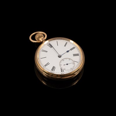 Lot 178 - An 18ct gold cased open-faced pocket watch