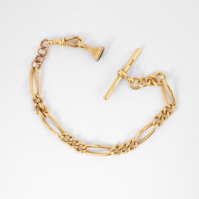 Lot 152 - An 18ct yellow gold watch chain