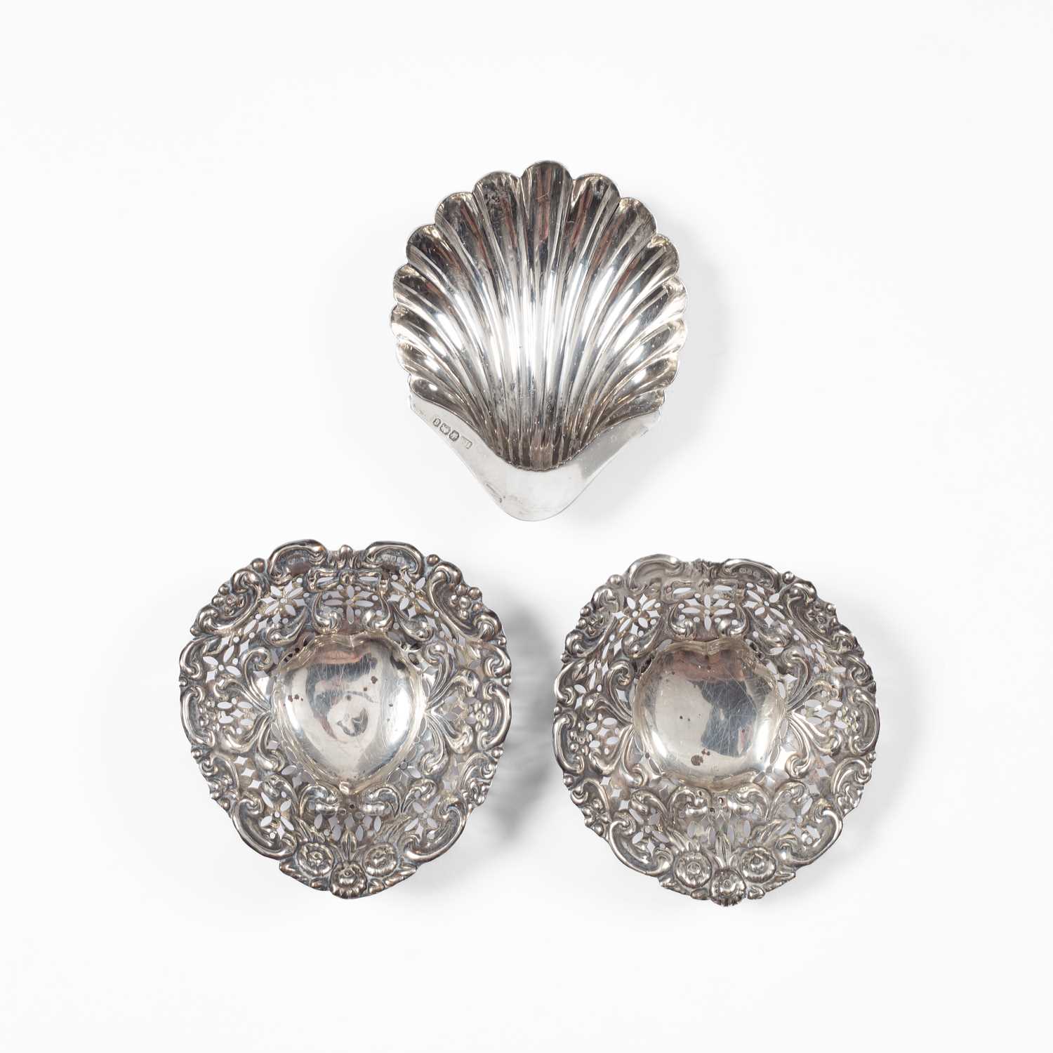 Lot 23 - A pair of Victorian pierced silver dishes
