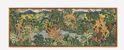 Lot 410 - A Balinese Batuan School painting